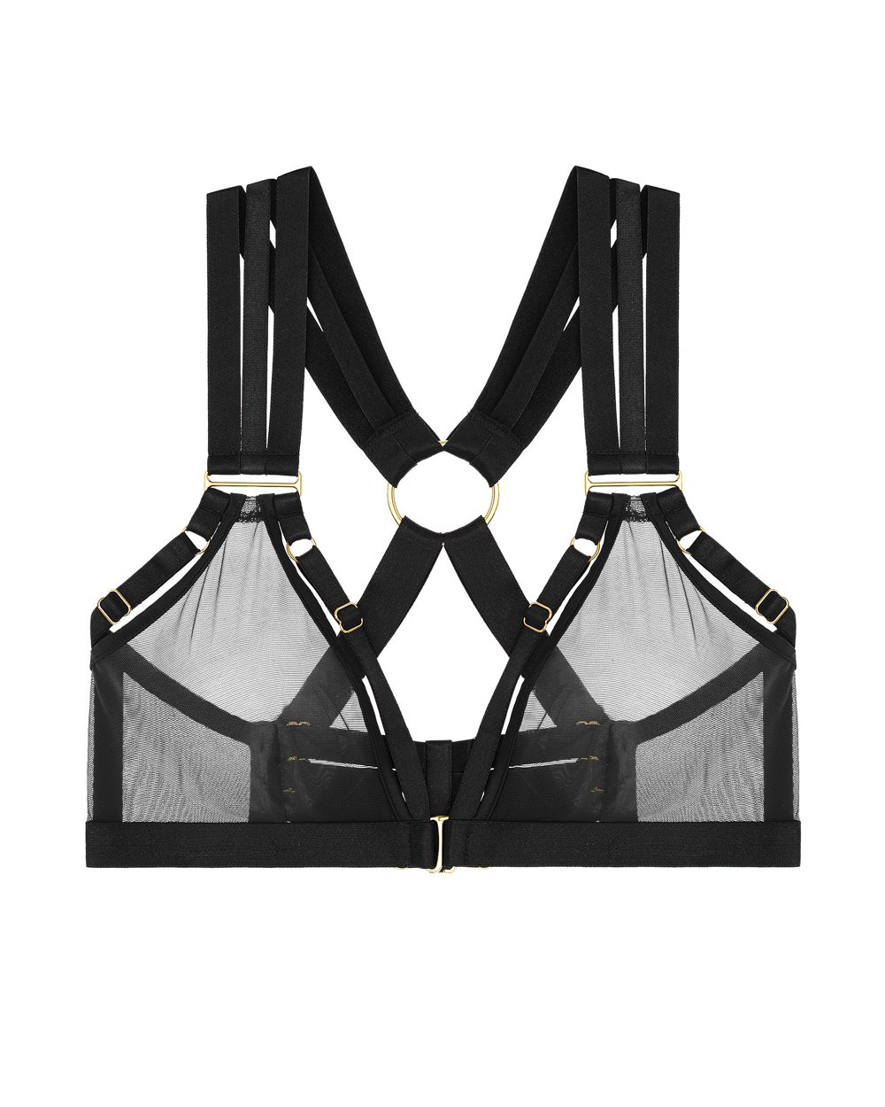 Bordelle 10 Year Exclusive Adjustable Soft Cup Bra in black