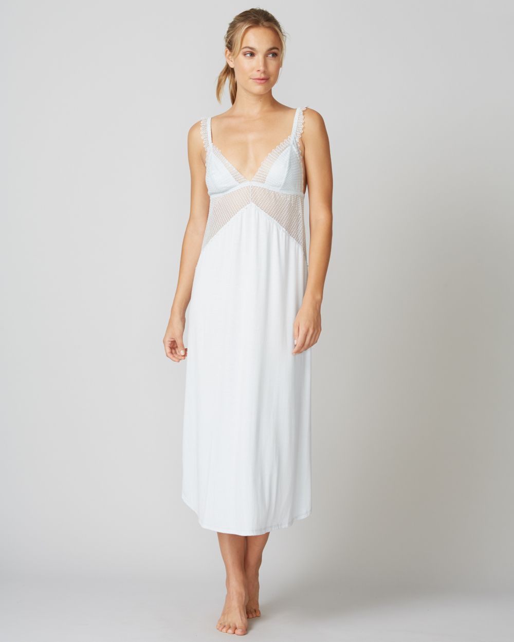 Eberjey Phoebe Luxe Gown in blue