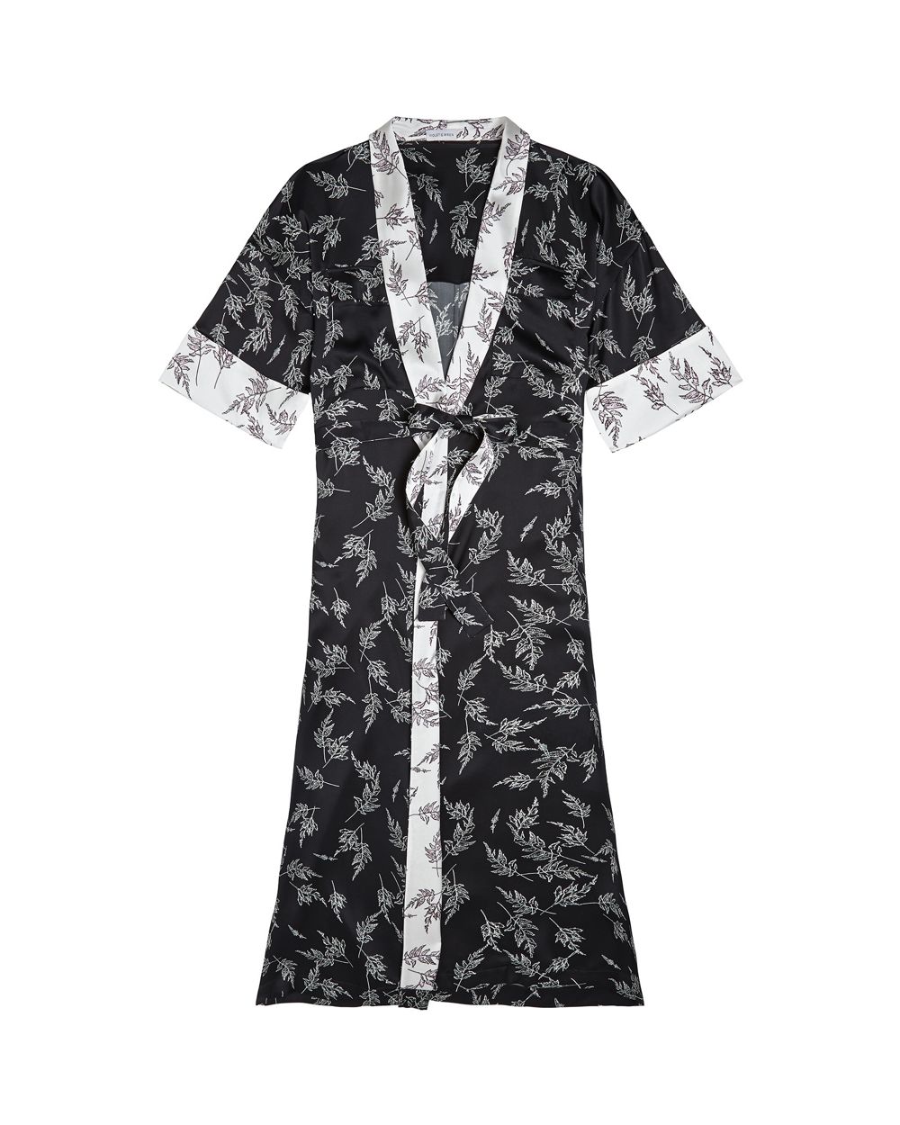 Violet & Wren Ghost Fern Longline Kimono in blue