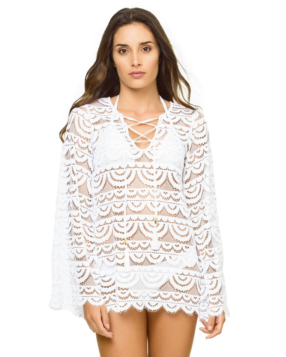 PilyQ Noah Tunic in white