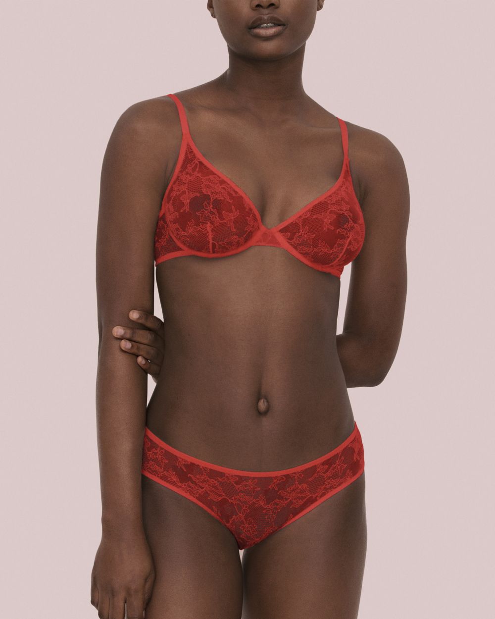 Noelle Wolf Bold Underwire Bra in red