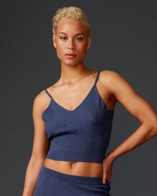 Skin Knit Deidre Cami in blue