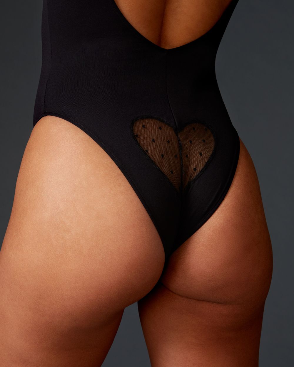 Only Hearts Run Catch Kiss B Side Body in black