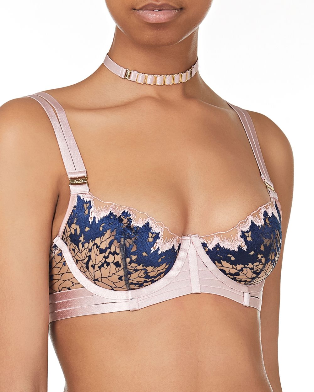 Bordelle Wilde Balconette Wire Bra in pink