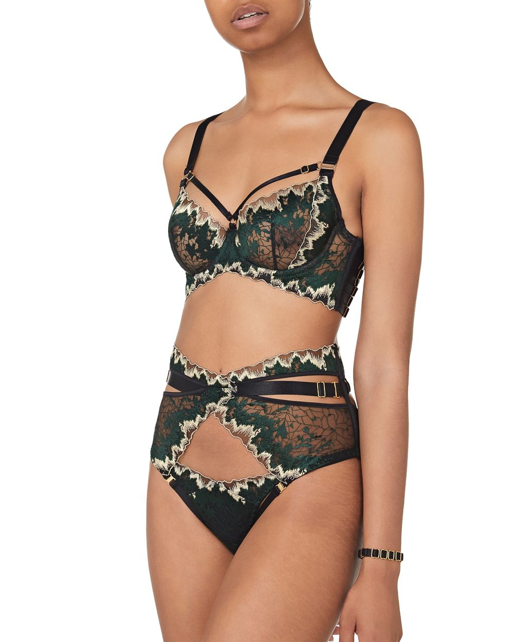 Bordelle Wilde Bodice Bra in green