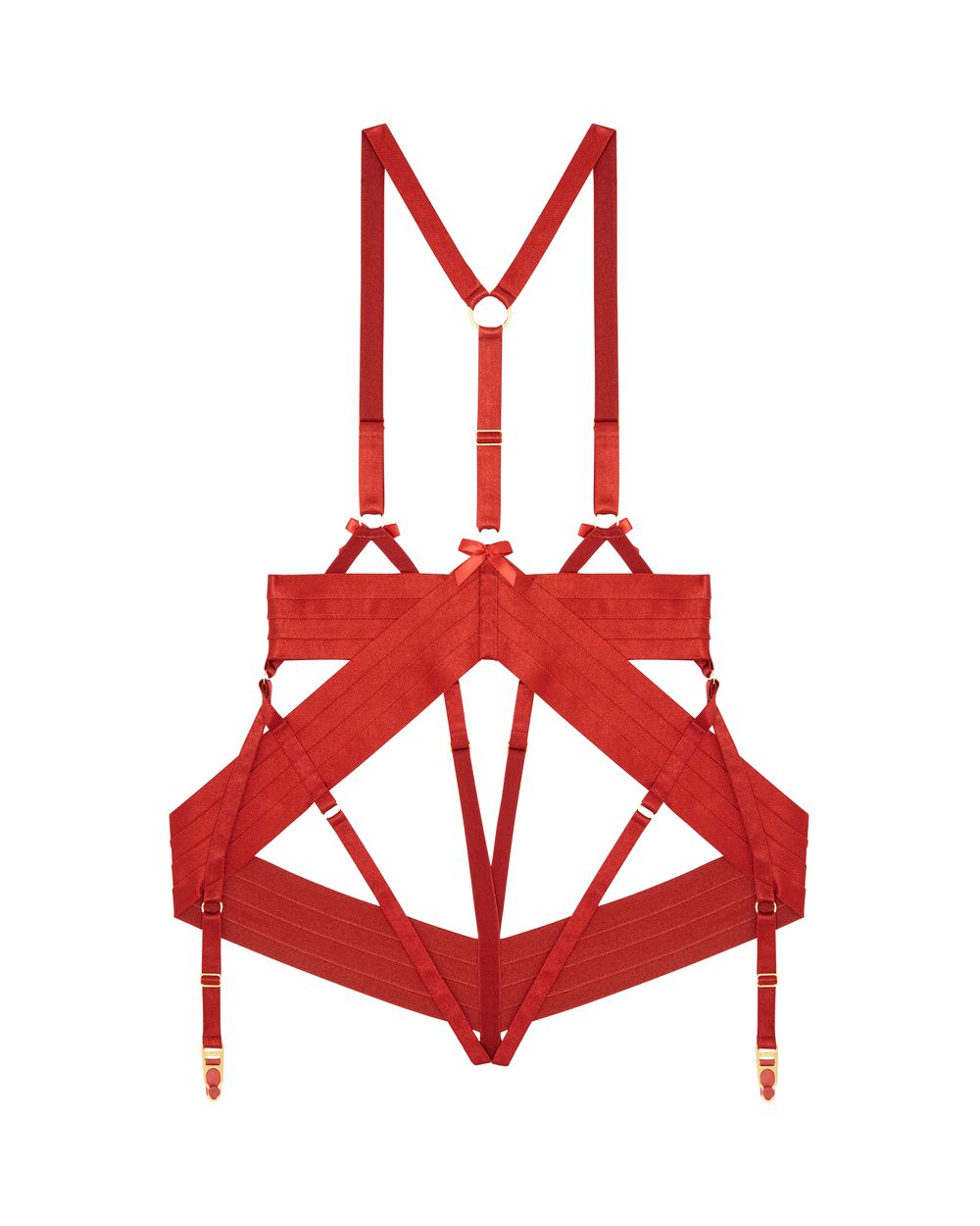 Bordelle Signature Asobi Harness in red