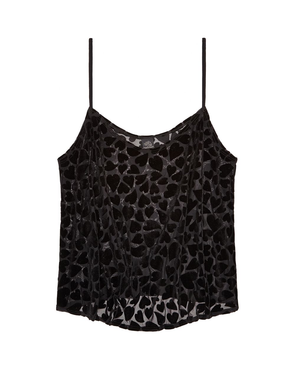 Only Hearts Velvet Heart Cami in black