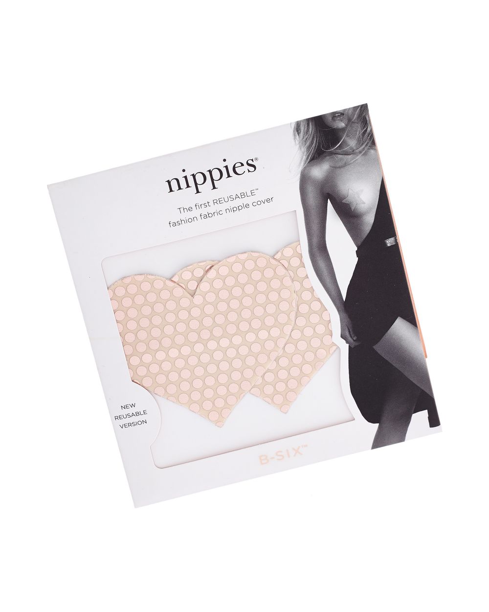 Nippies Bristols Six Re-Style Rosey Heart Reusable Nipple Covers in metallics