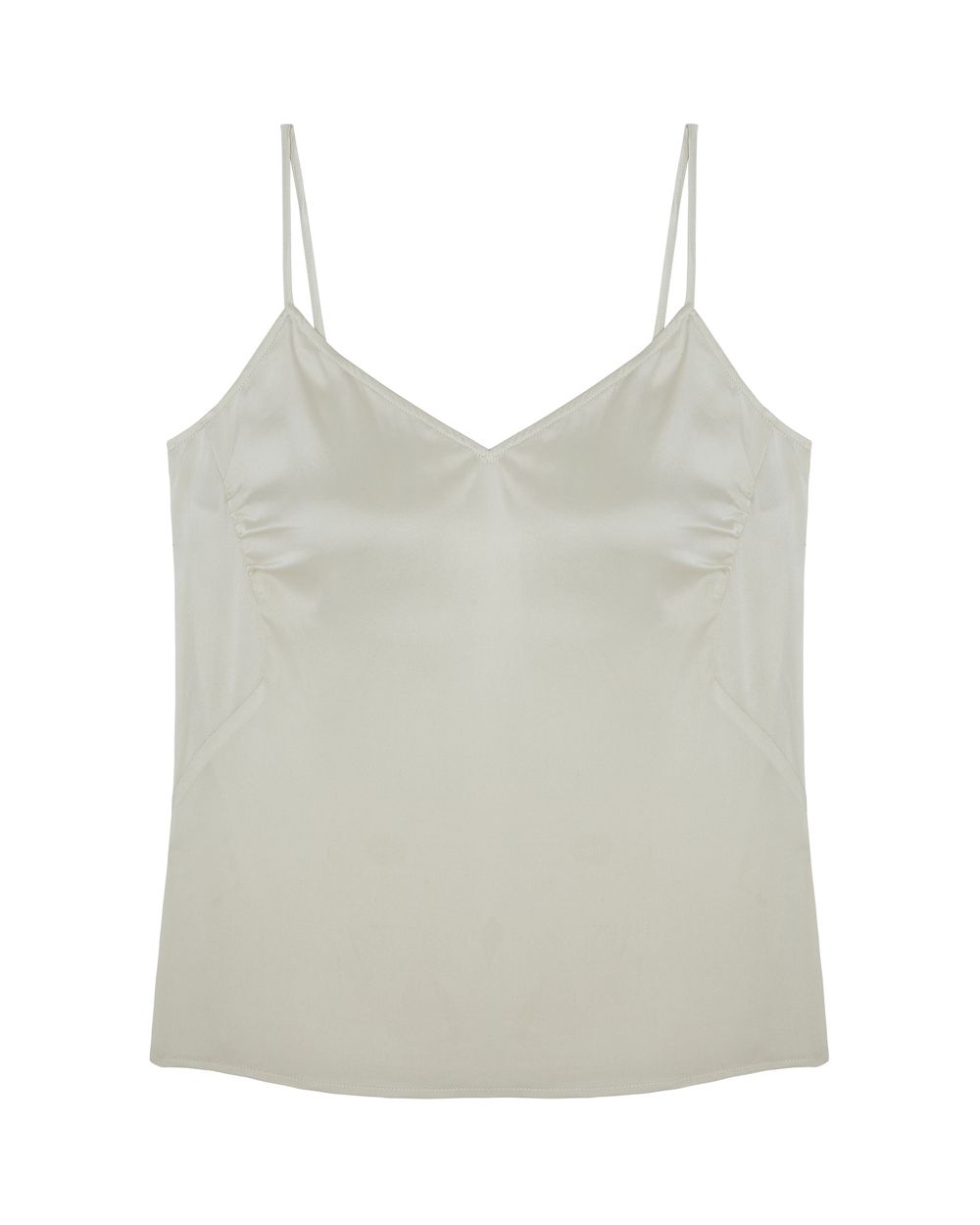 Skin Sandwashed Stretch Silk Tabatha Cami in white