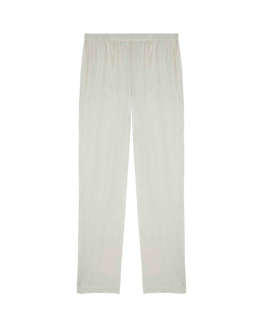 Skin Sandwashed Stretch Silk Tawny Pant in white