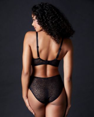 Else Zoe Cut Out V Bra in black