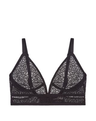 Else Zoe Cut Out V Bra in black