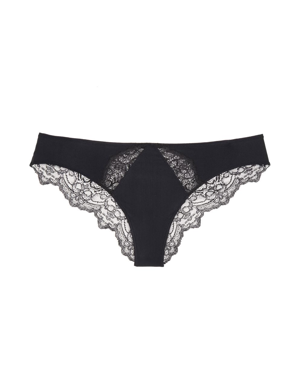 Liberte Crosby Scalloped Cheeky Brief in black