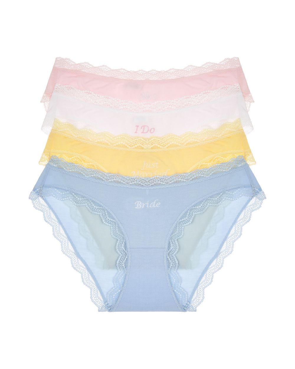 Stripe + Stare Wedding Knicker Box in white