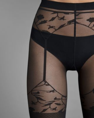 Wolford Flora Tights in black