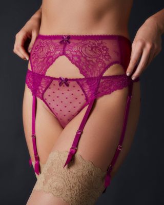 Dita Von Teese Fiamma Suspender Belt in pink