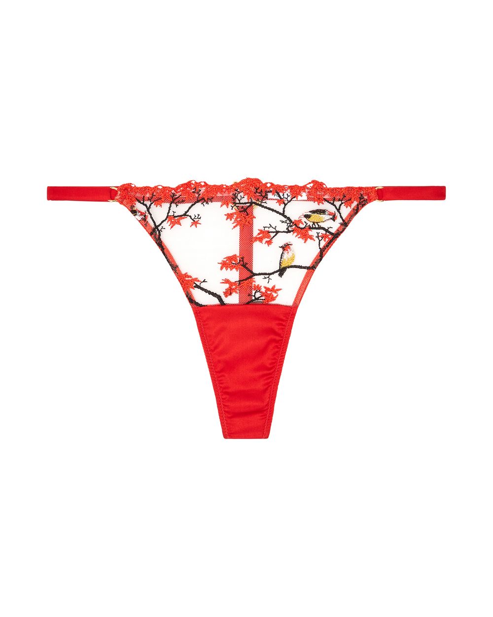 Studio Pia Noa Strap Thong in red