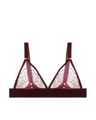 The Underargument For Love Against Oblivious Triangle Bra in red