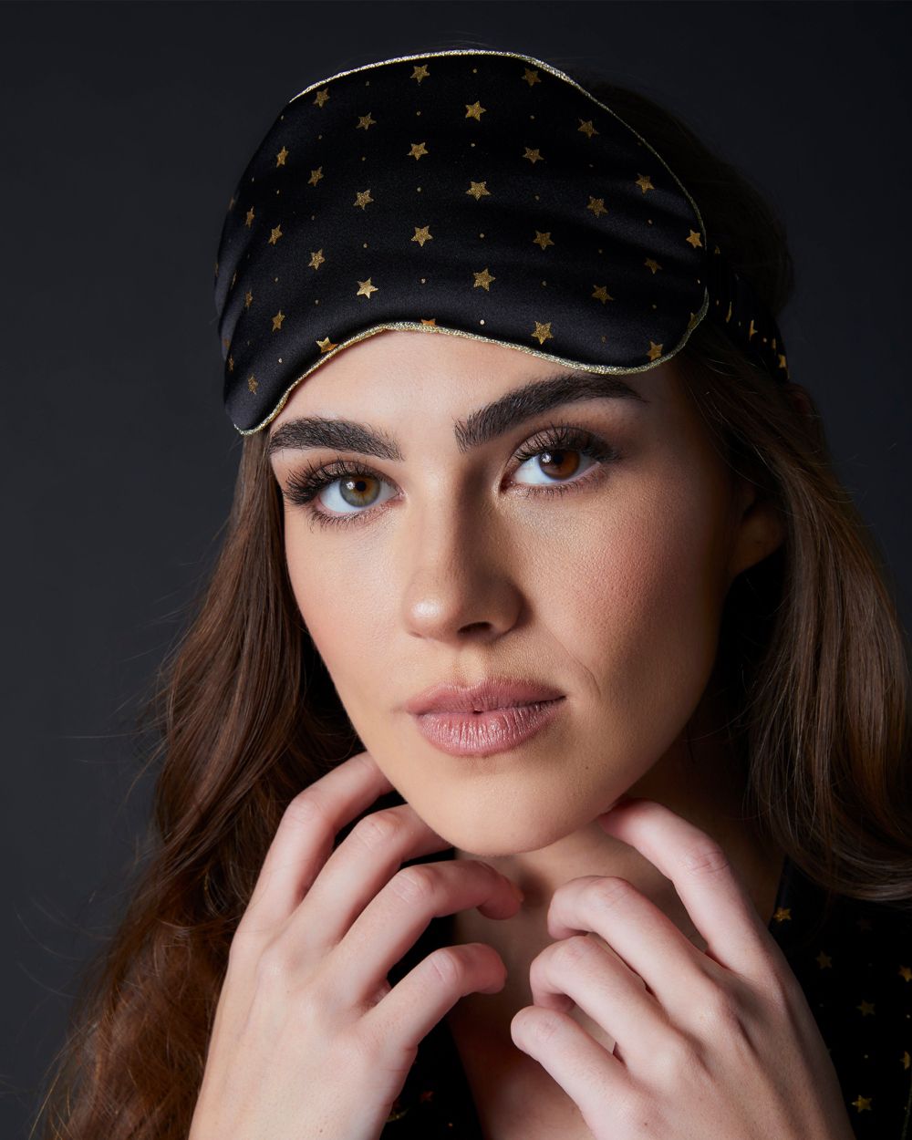 Morgan Lane Starburst Eye Mask in black