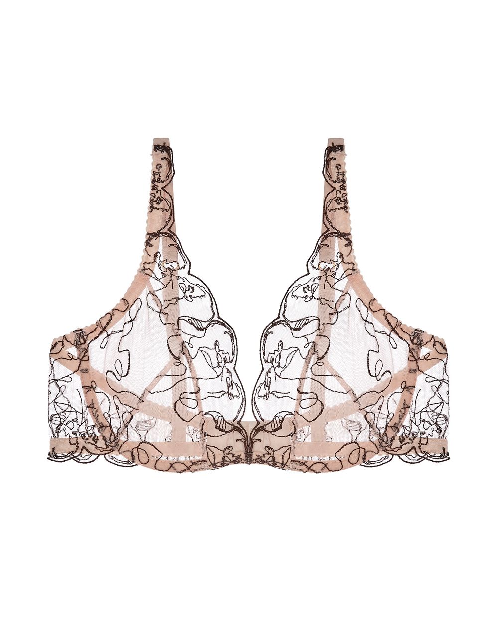 Fleur of England Embrace Plunge Bra in pink