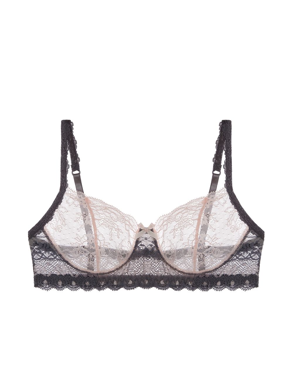 Hanky Panky Eloise Embroidered Bralette in pink