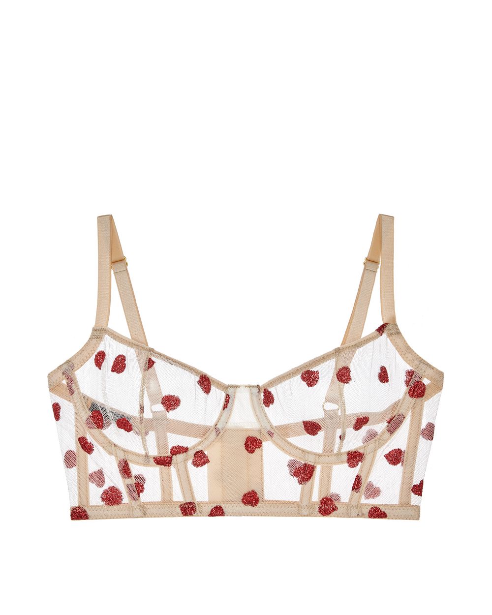 Le Petit Trou Denise Corset in red