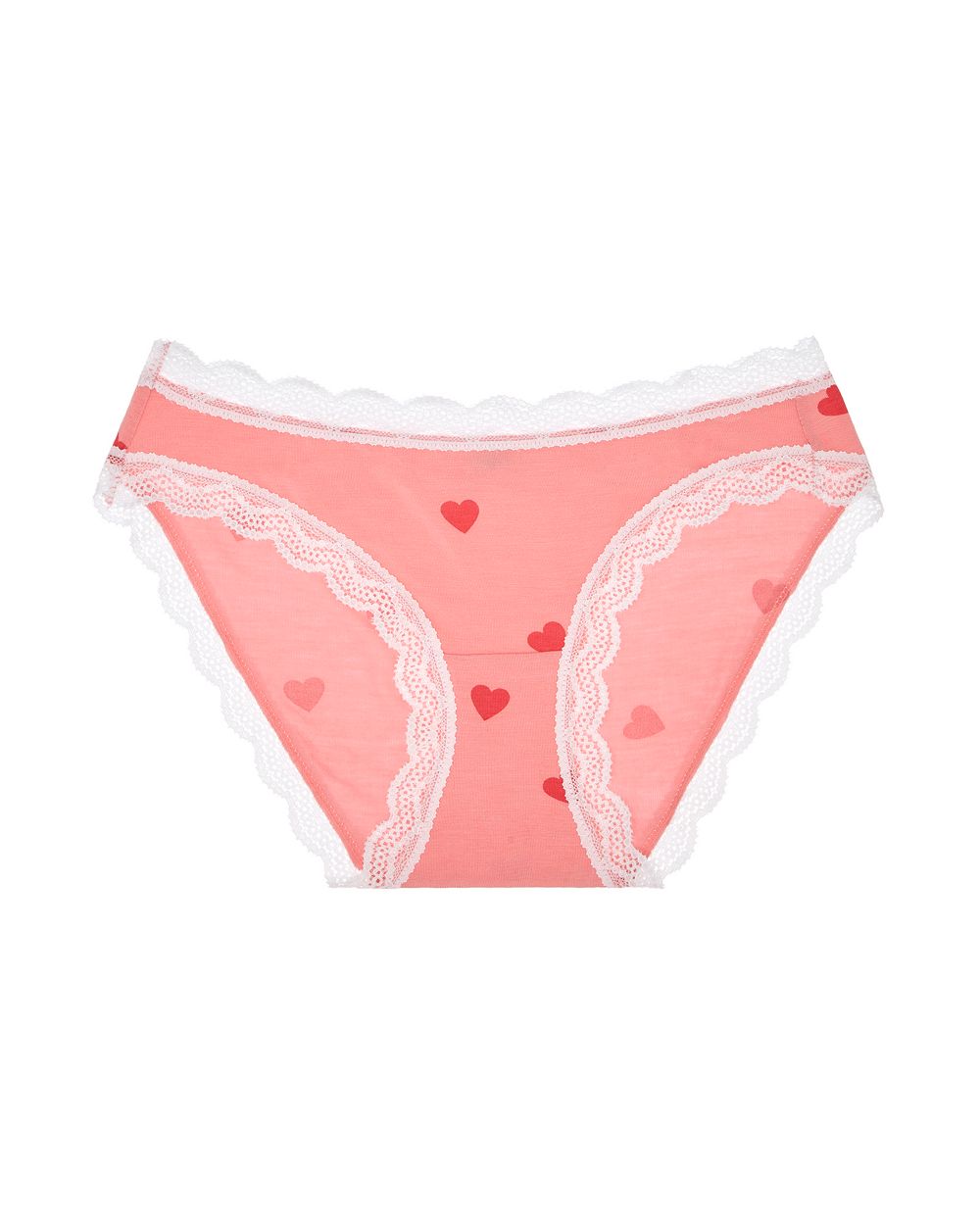 Stripe + Stare Heart Throb Knicker in pink