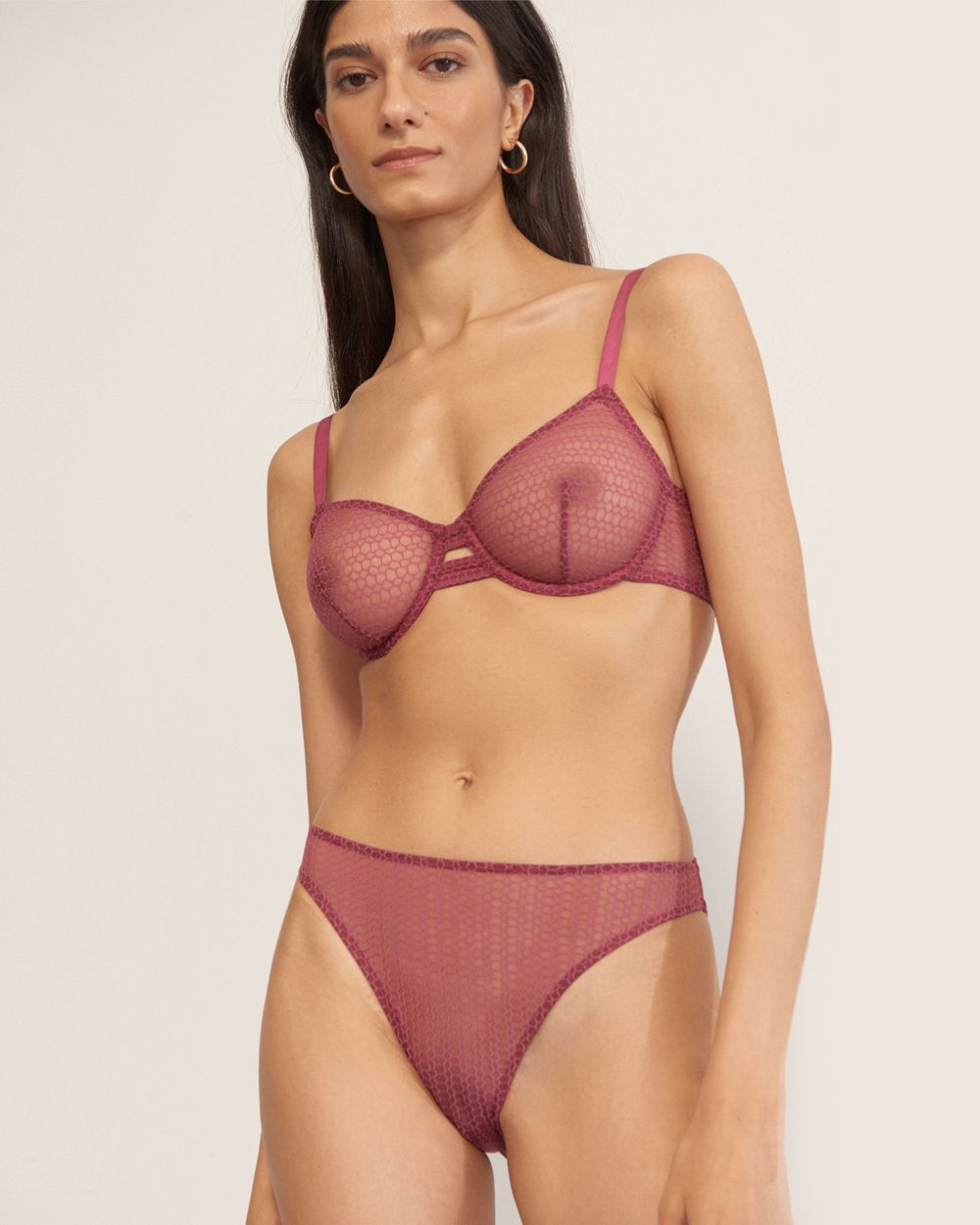 Else Honeycomb Brief in pink