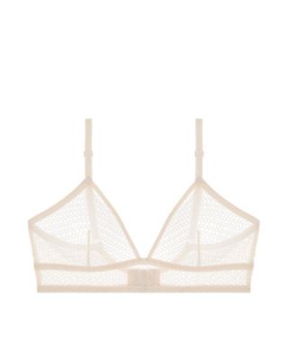 Else Honeycomb Soft Triangle Bra in white