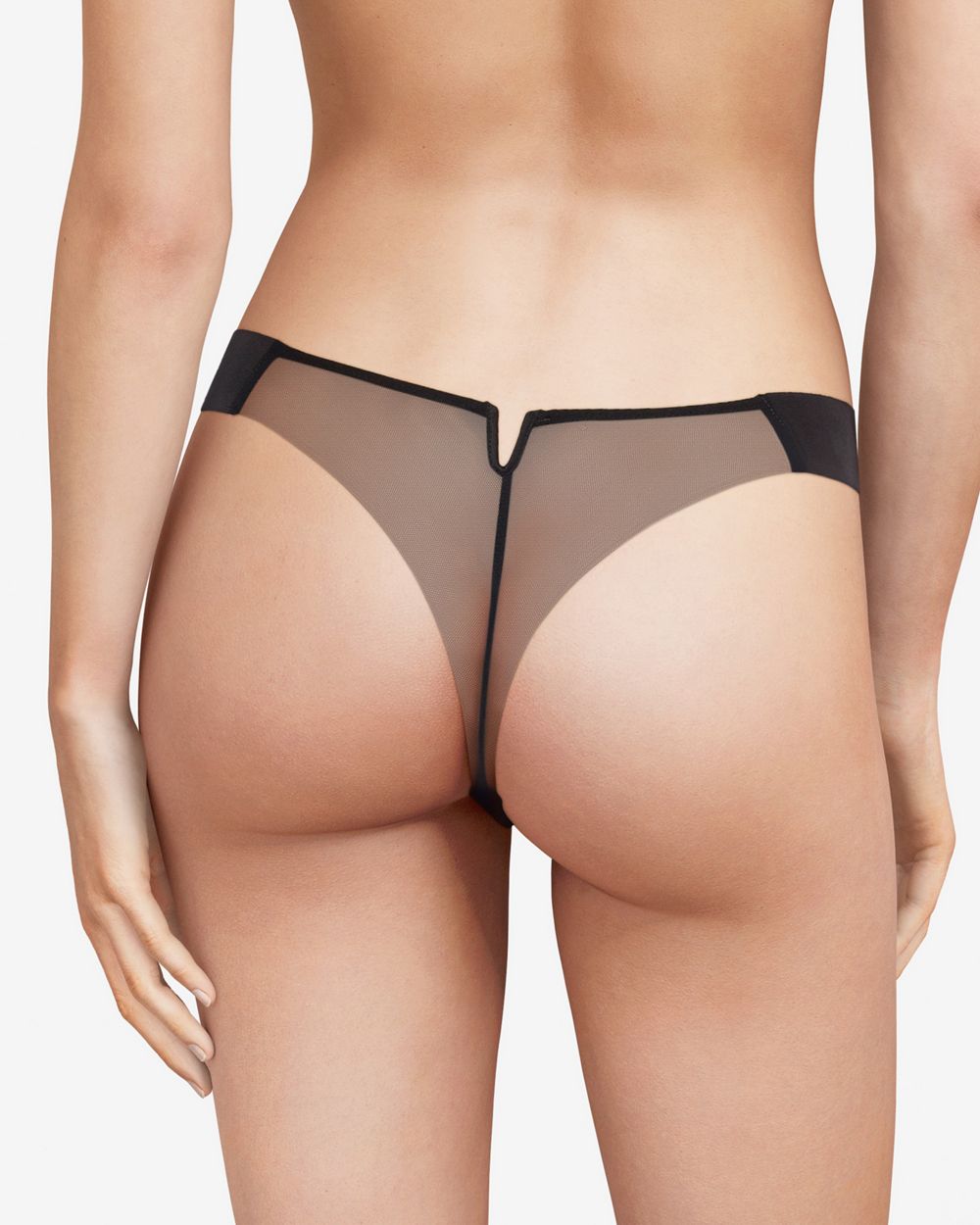 Chantal Thomass Initials Tanga in black