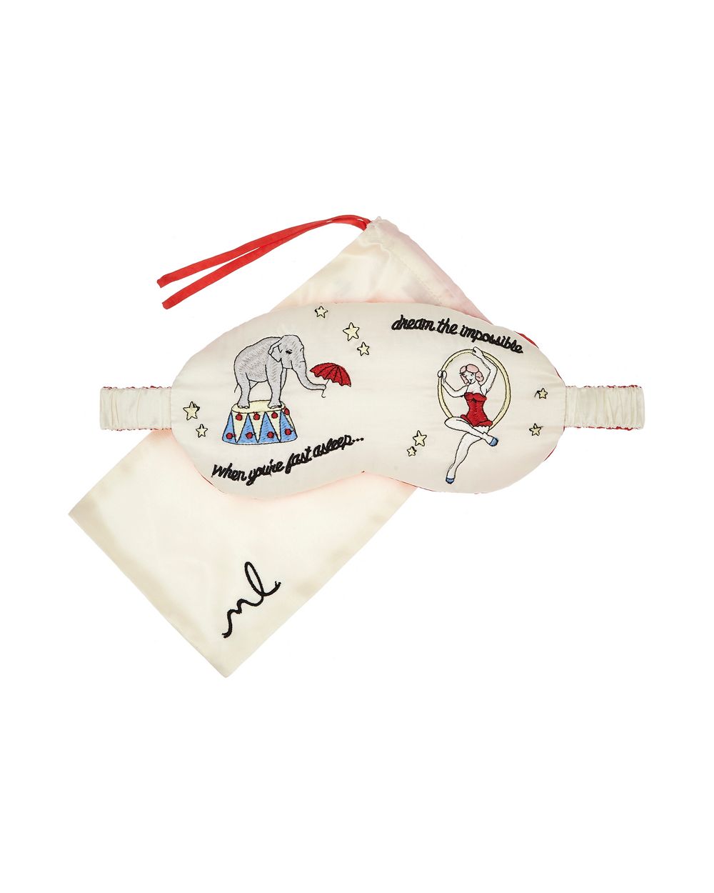 Morgan Lane Carnival Eye Mask in white