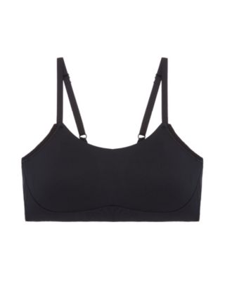 OnGossamer Dot Micro Lounge Bralette in black
