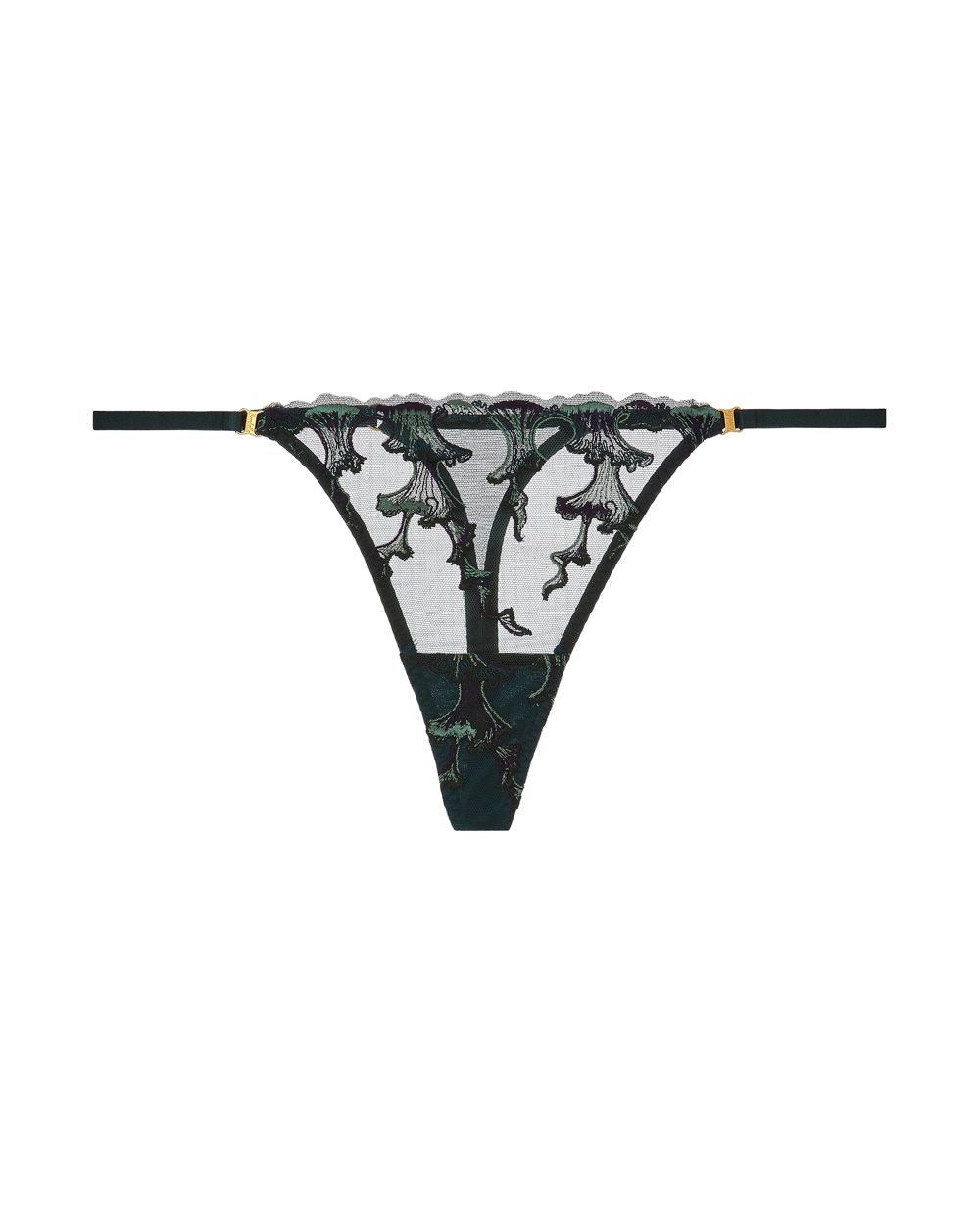 Bordelle Aurea Thong in green