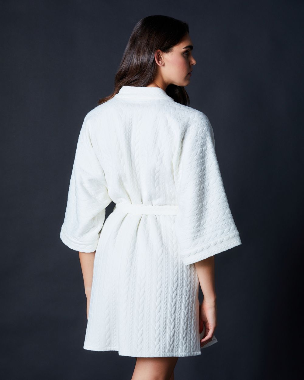 Samantha Chang Wellness Cozy Robe in white
