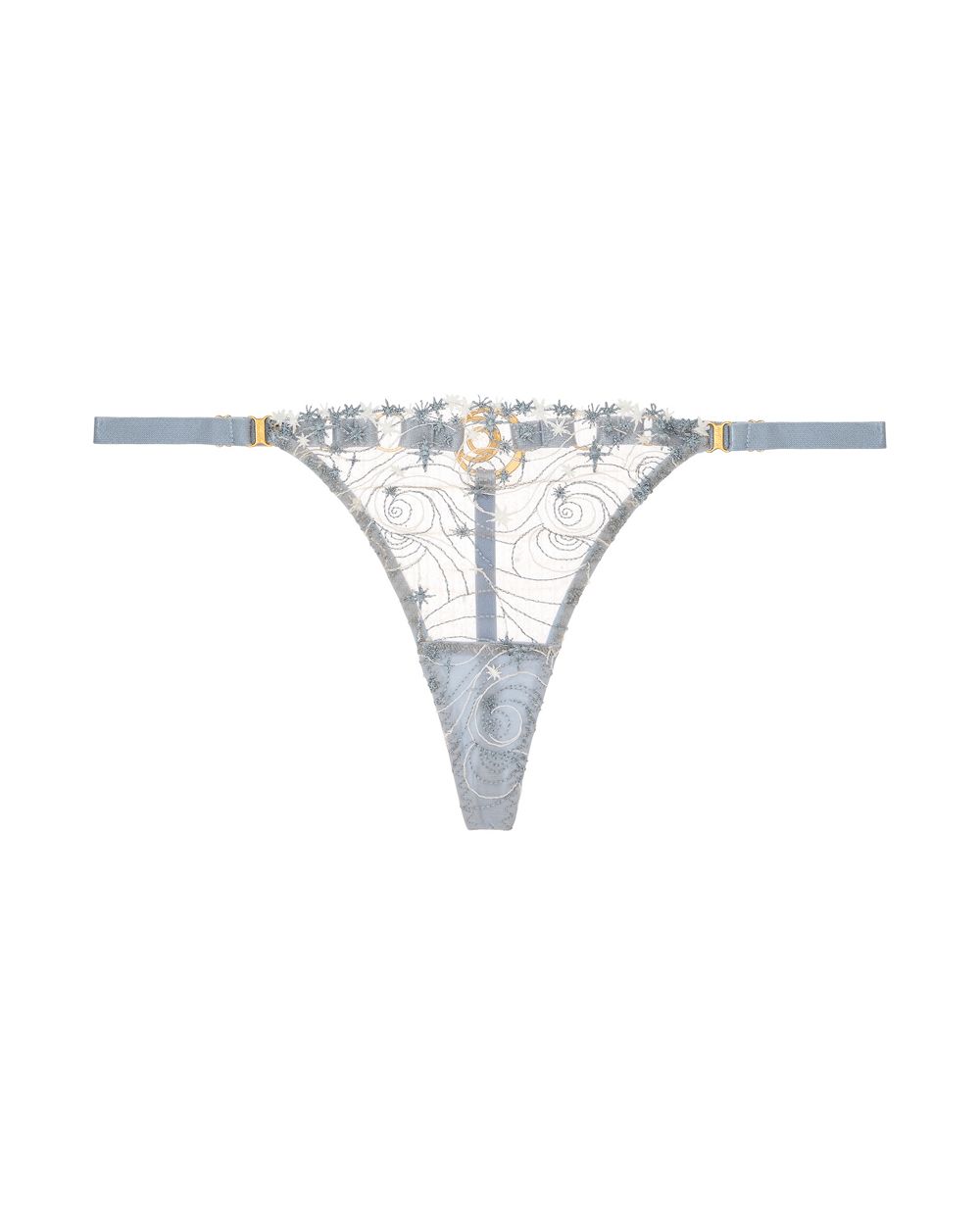 Bordelle Selene Strap Thong in blue