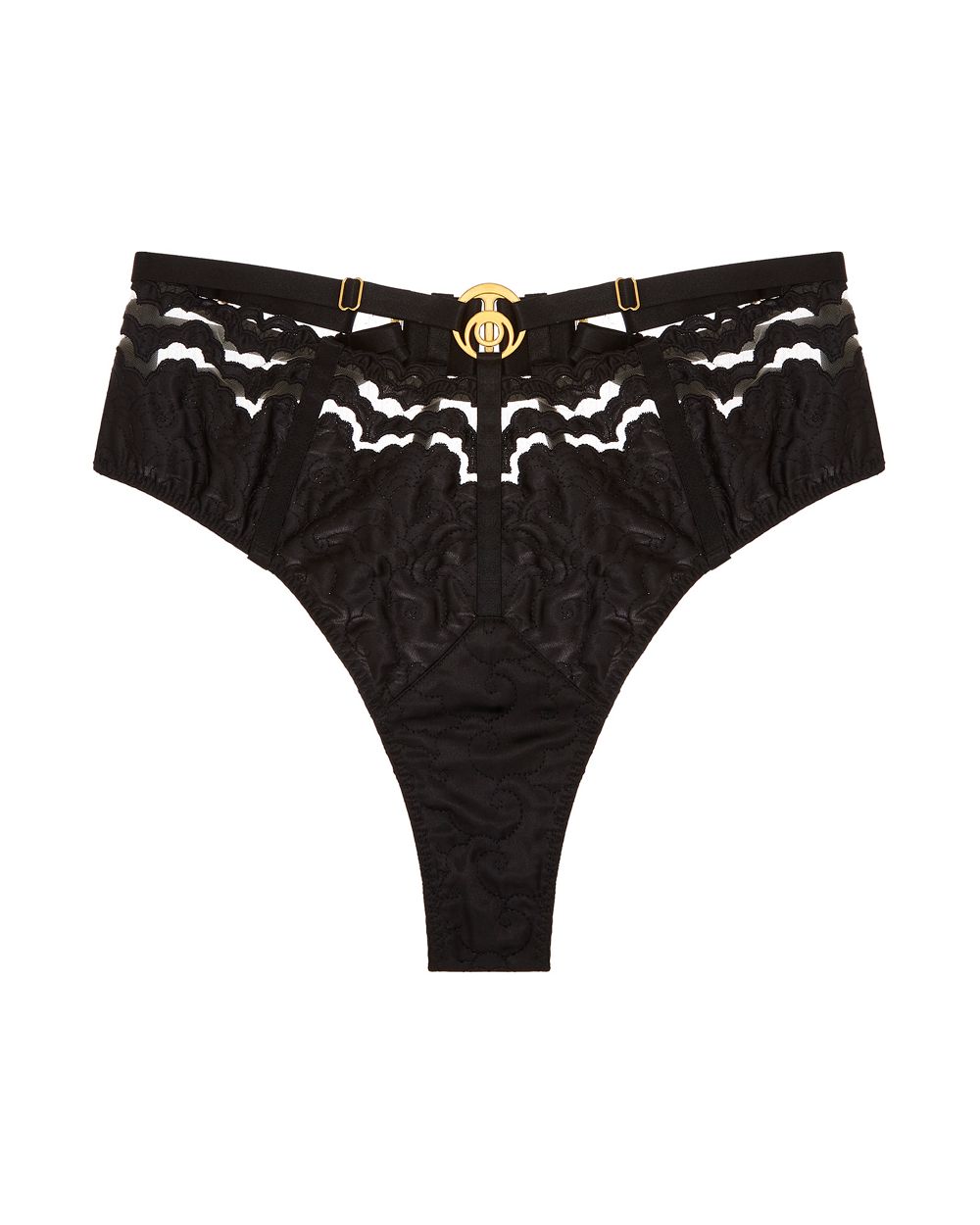 Bordelle Dala High Waist Brief in black