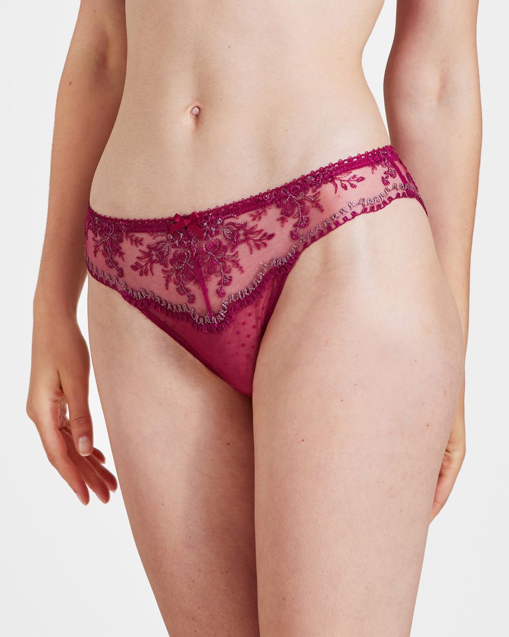 Aubade Tresor Infini Italian Brief in red