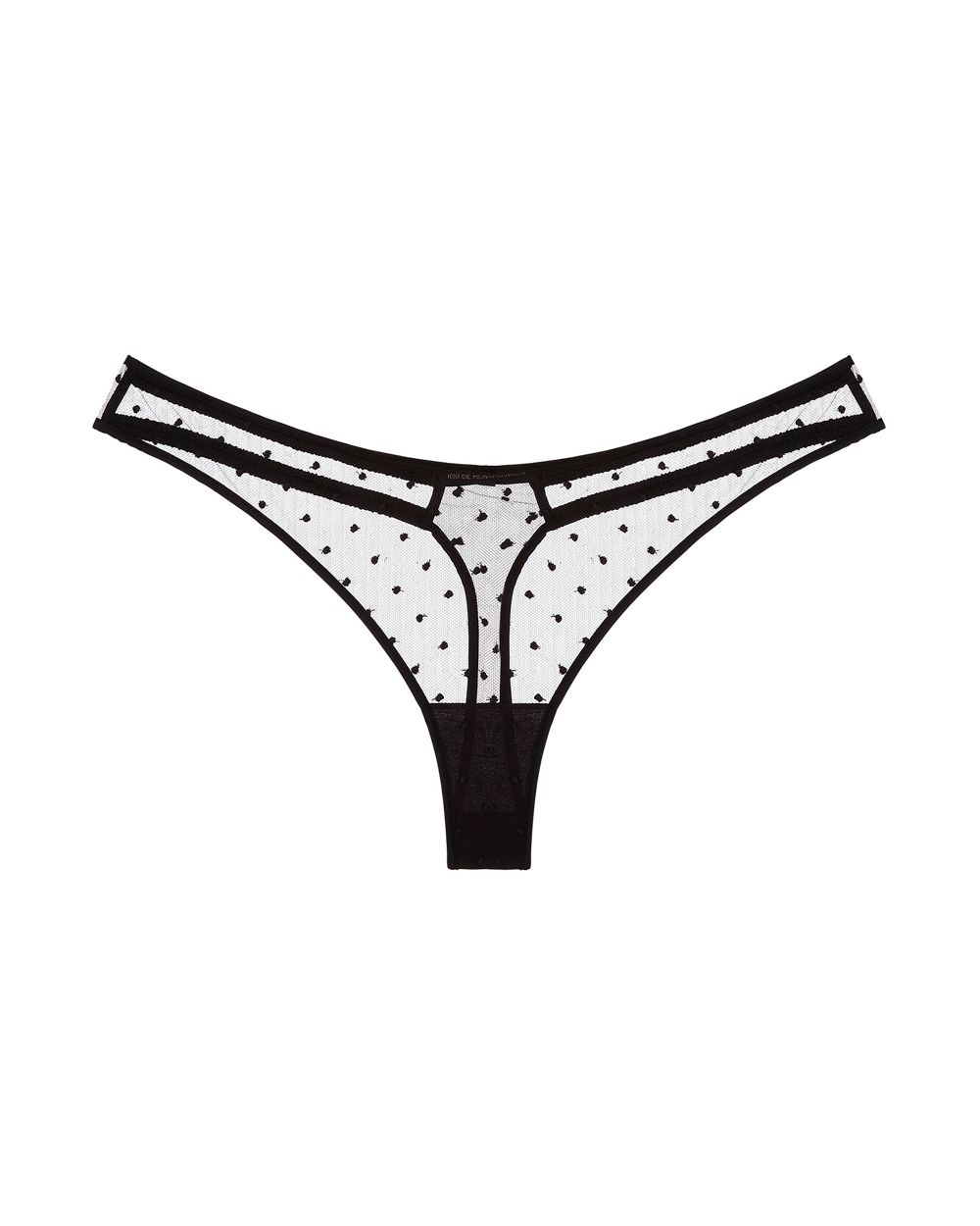 Kiki de Montparnasse Merci Thong in black