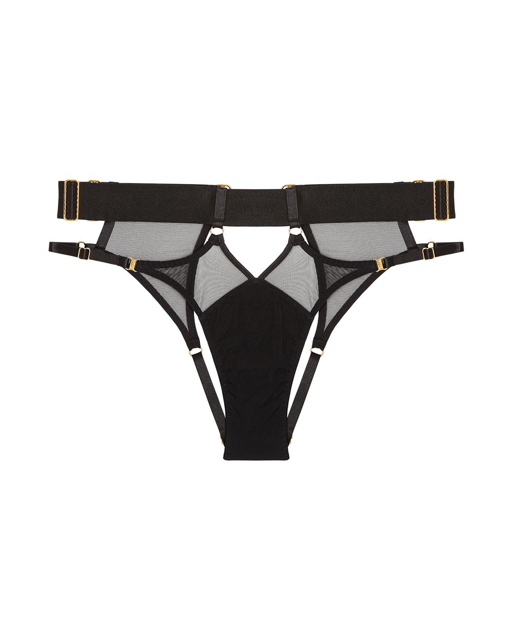 Bordelle Kora Open Back Brief in black