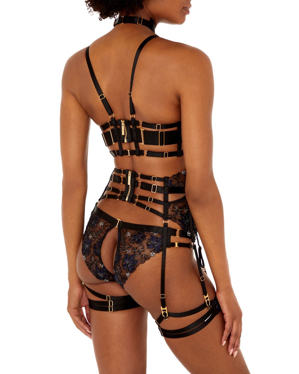 Bordelle Vita Suspender in black