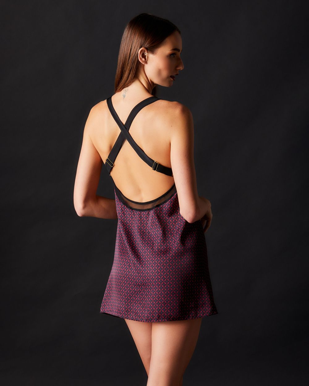 Free People Intimately FP All Mine Printed Mini in blue