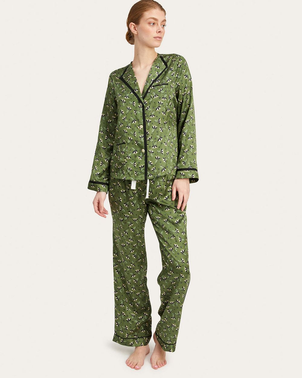 Morgan Lane Atlas Floral Parker Pant in green