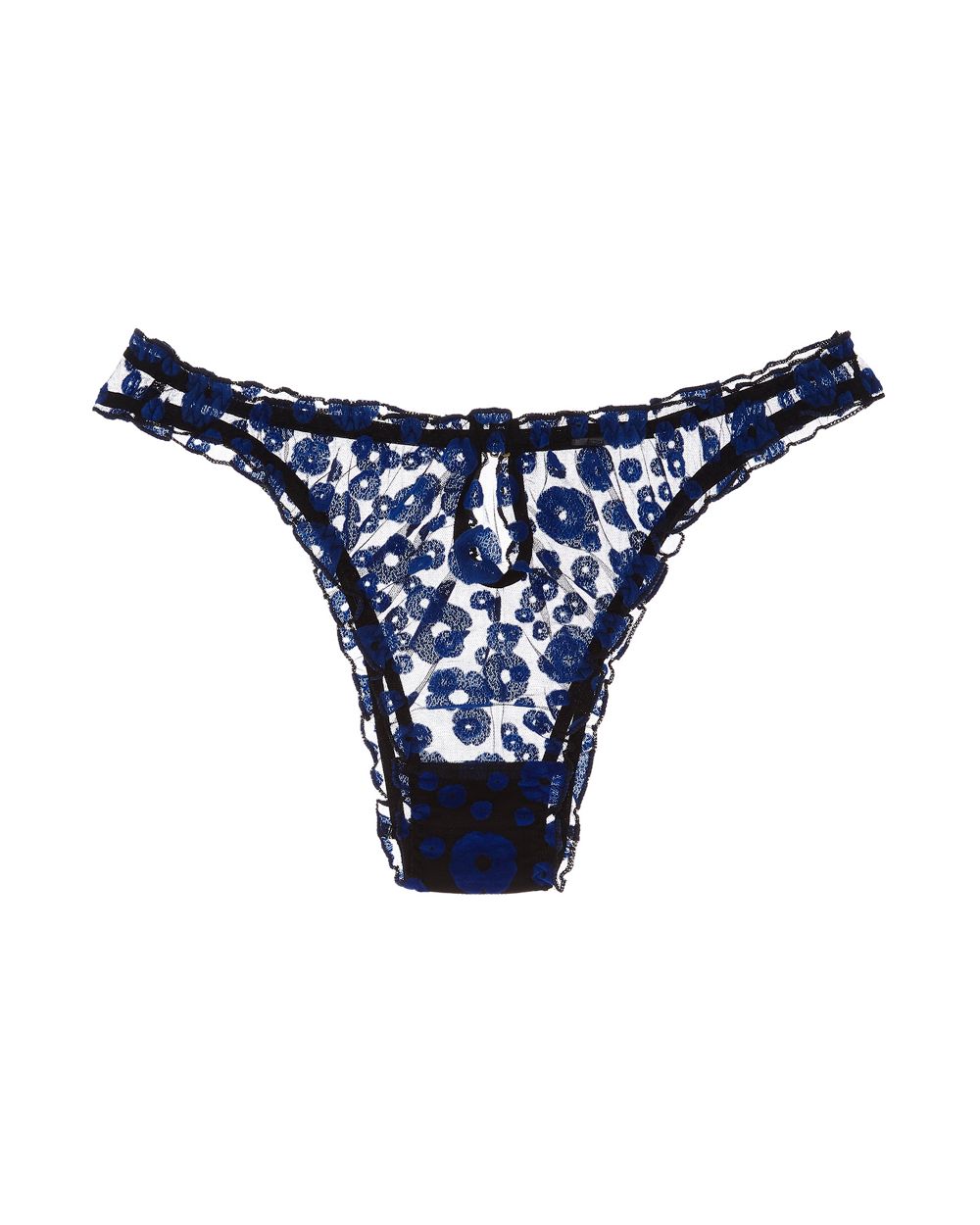 Le Petit Trou Hortensia Ruffled Briefs in blue