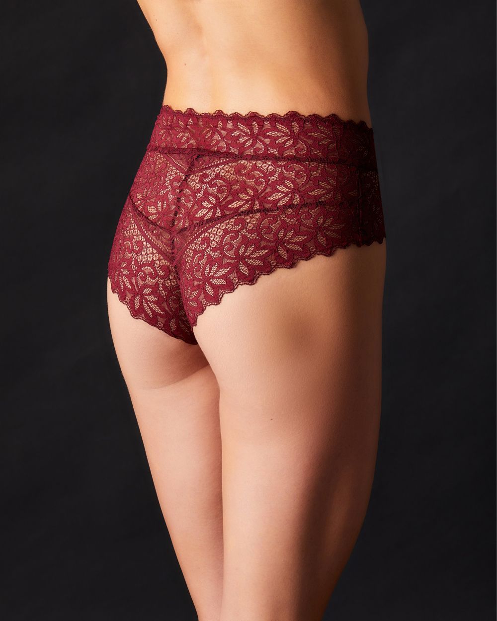 Else Orient High Waist Brief in red