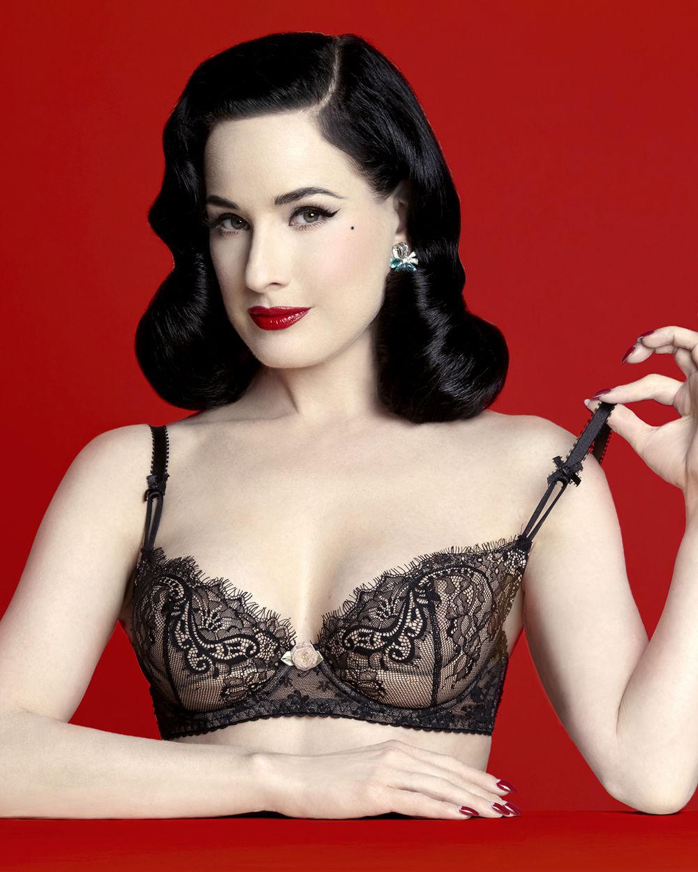 Dita Von Teese Coquette Underwire Bra in black