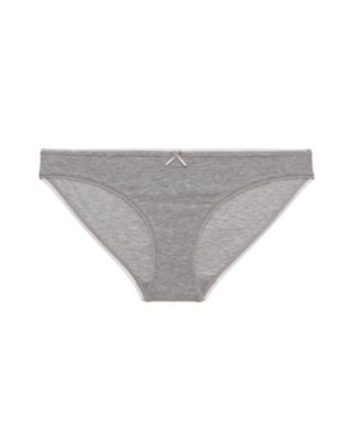 Eberjey Pima Goddess Low-Rider Bikini in gray