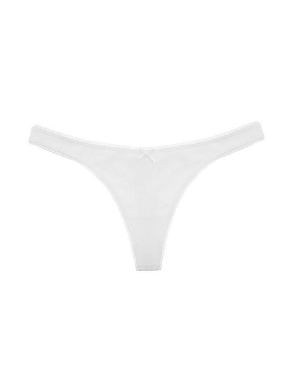 Eberjey Pima Goddess Picot-Edge Thong