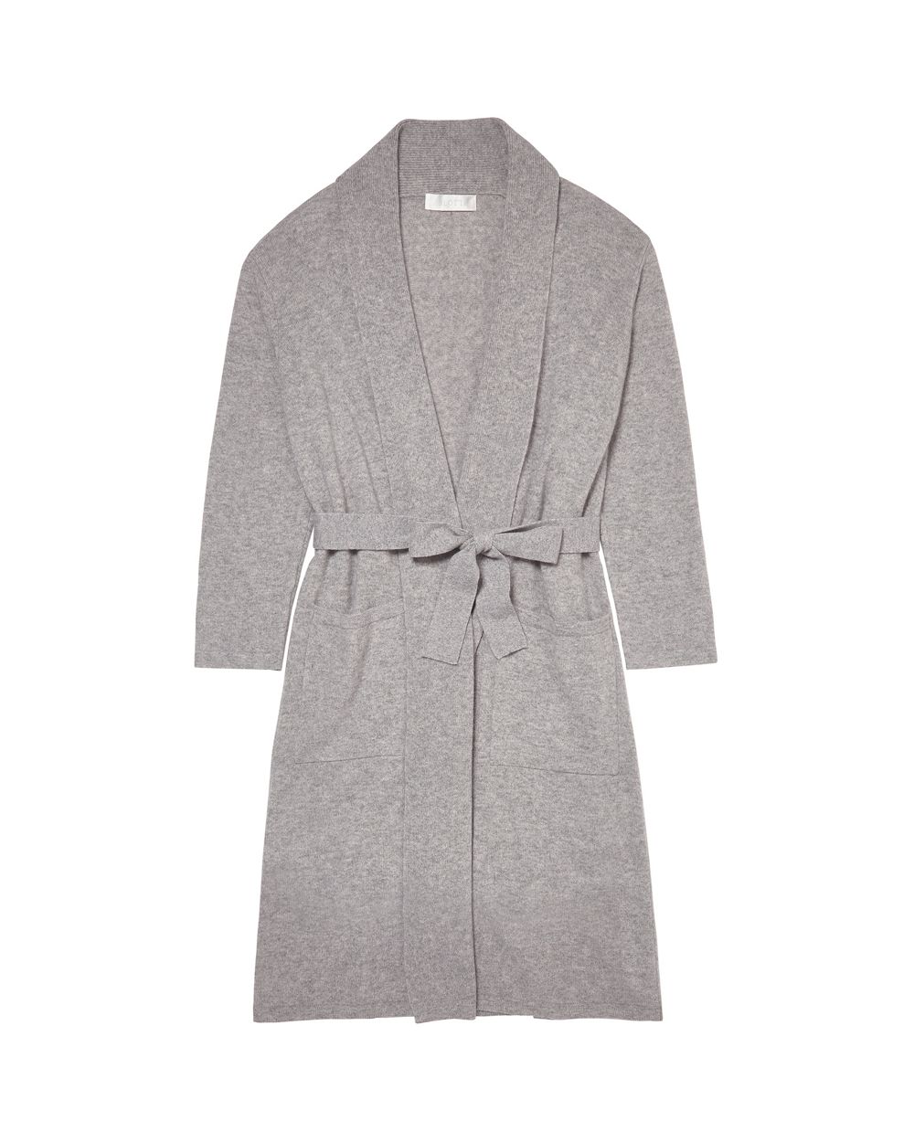 Arlotta Classic Collection Long Cashmere Robe in gray