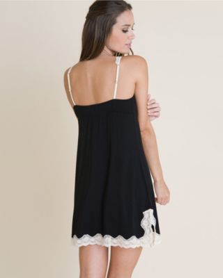 Eberjey Lady Godiva Chemise in black