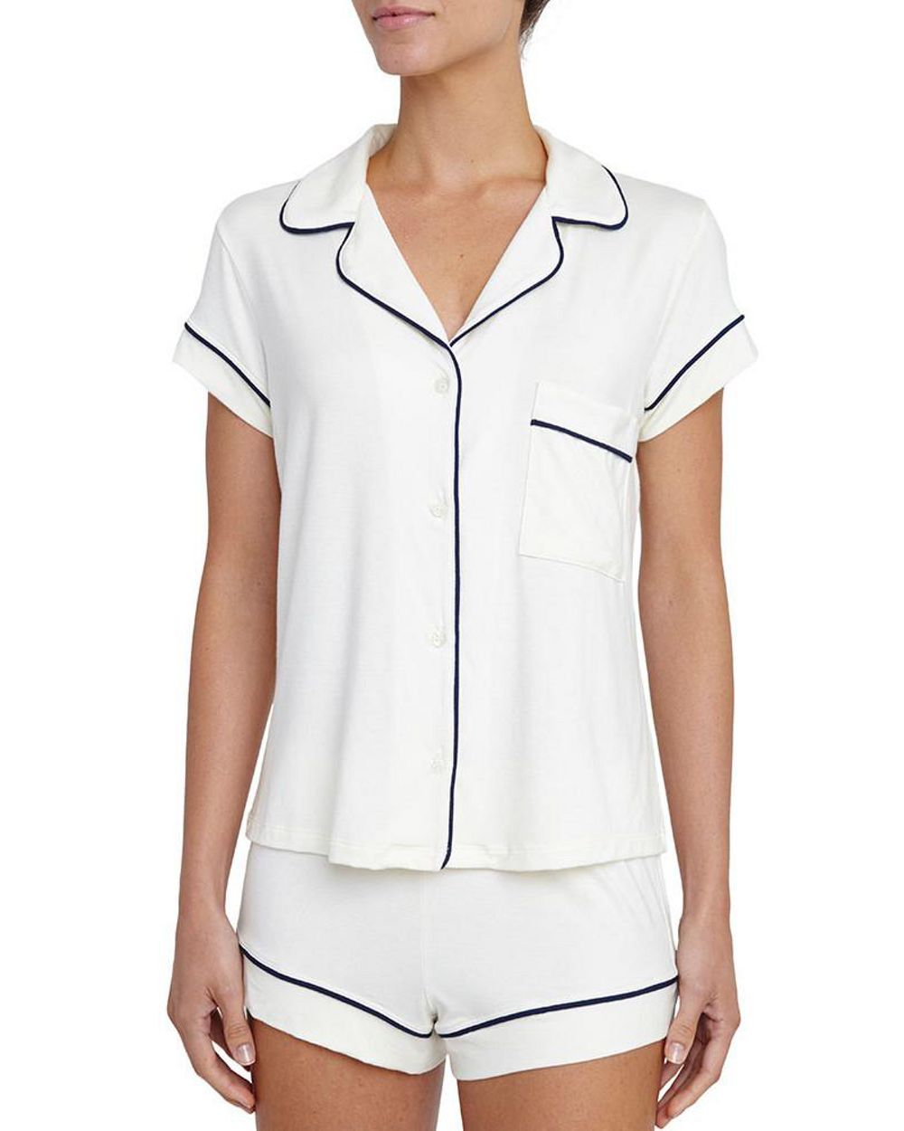 Eberjey Gisele Short PJ Set in white
